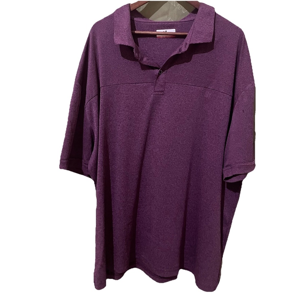 Grand Slam Performance Shirt Mens 3 XG Burgundy Golf Polo Short Sleeve‎ Comfort
